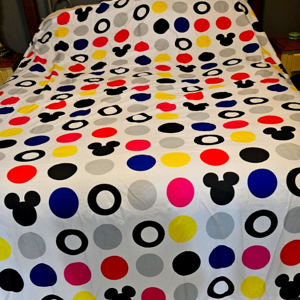 Disney Full Size Bottom/Flat Sheet & 2 Standard Size Pillow Cases.
